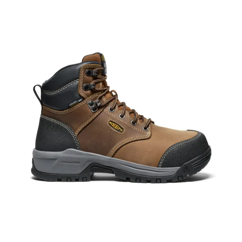 Women's Evanston 6" Waterproof Boot INT MET (Carbon Toe)  |  Bison/Black sold by Keen