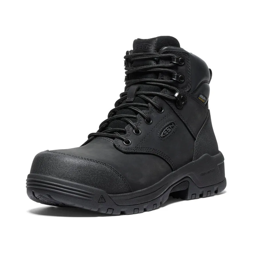 Men's Evanston 6" Waterproof Boot (Carbon Toe) | Black/Black sold by Keen product image thumbnail 3