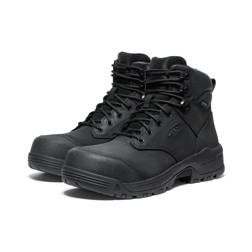 Men's Evanston 6" Waterproof Boot (Carbon Toe) | Black/Black sold by Keen product image thumbnail 2