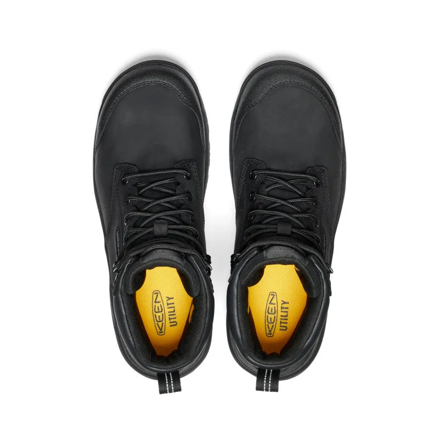 Men's Evanston 6" Waterproof Boot (Carbon Toe) | Black/Black sold by Keen product image thumbnail 4