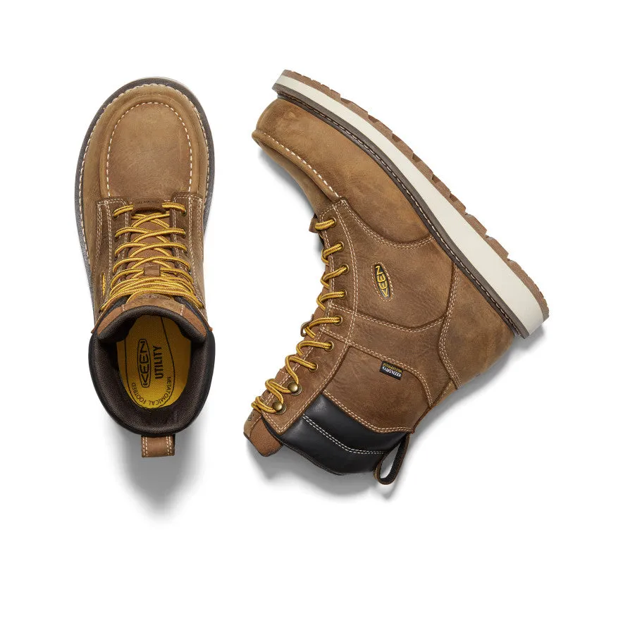 Men's Cincinnati 8" Waterproof Boot (Carbon Toe) | Belgian/Sandshell sold by Keen product image thumbnail 4