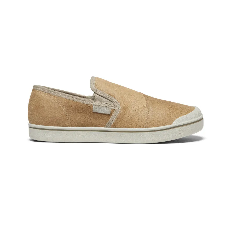 Men's Eldon Harvest Leather Slip-On | Beige/Silver Birch sold by Keen
