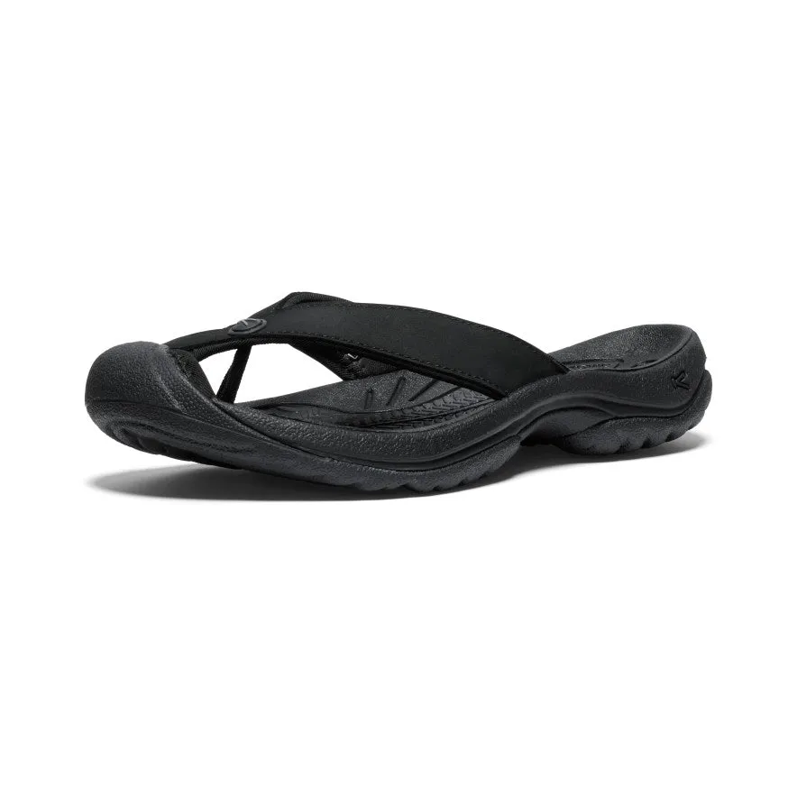 Women's Waimea Leather Flip-Flop | Black/Black sold by Keen product image thumbnail 3