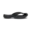Women's Waimea Leather Flip-Flop  |  Black/Black sold by Keen