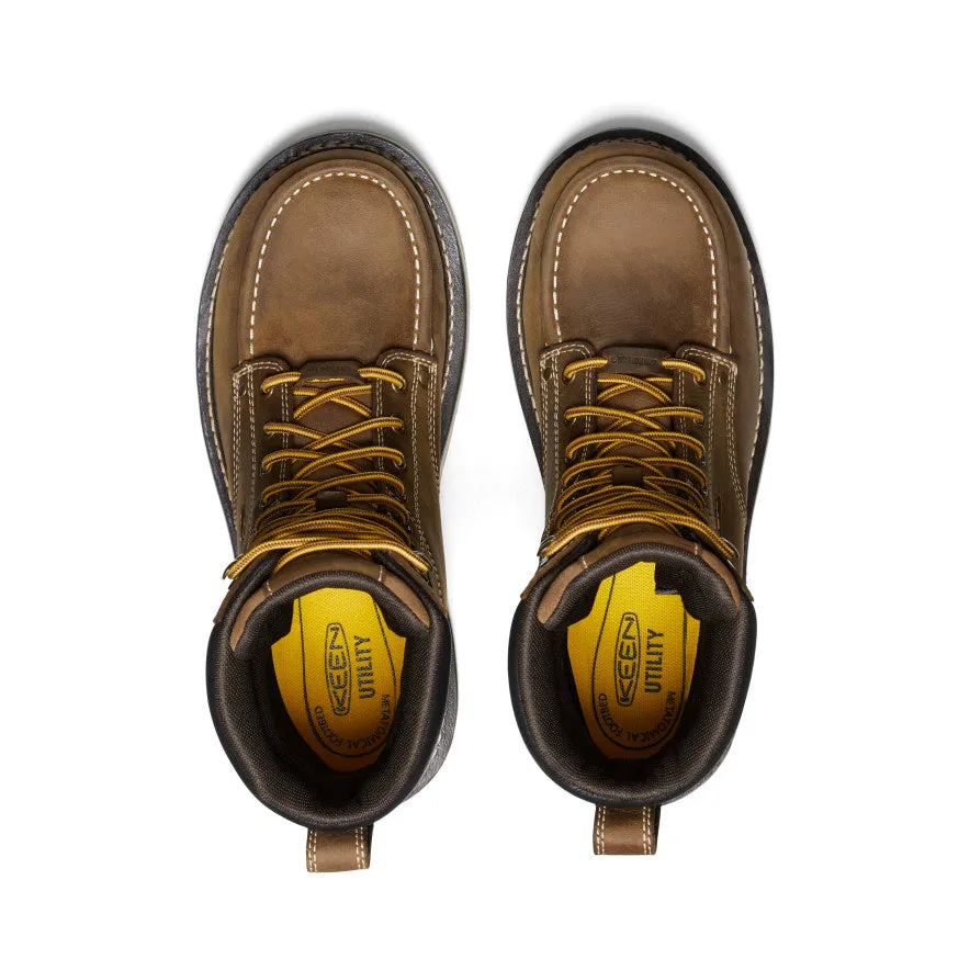 Men's Cincinnati 8" Waterproof 90° Heel Boot (Carbon Toe) | Belgian/Sandshell sold by Keen product image thumbnail 4