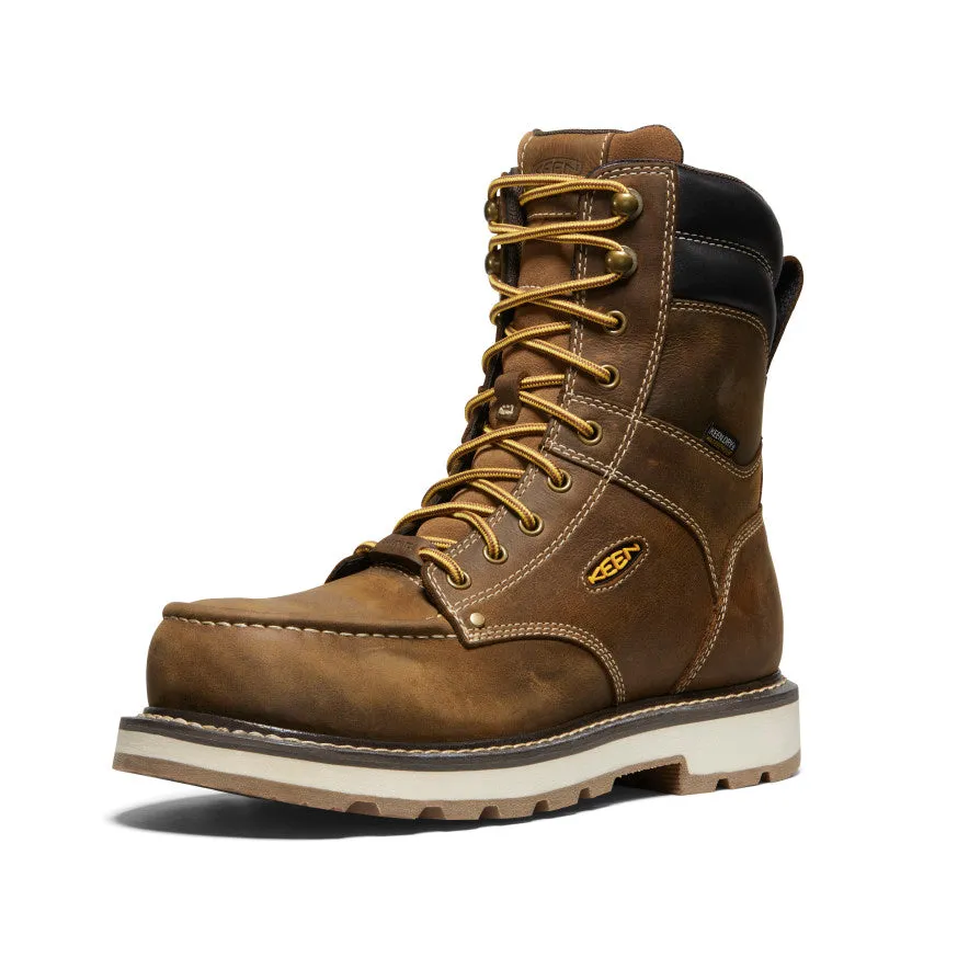 Men's Cincinnati 8" Waterproof 90° Heel Boot (Carbon Toe) | Belgian/Sandshell sold by Keen product image thumbnail 3