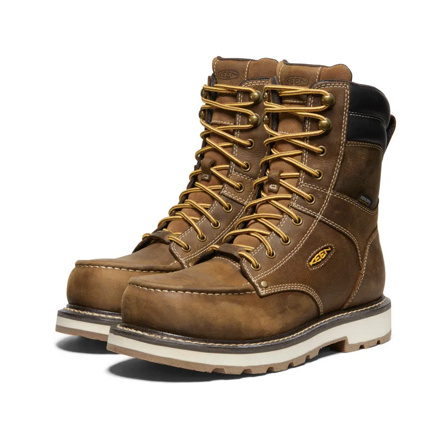 Men's Cincinnati 8" Waterproof 90° Heel Boot (Carbon Toe) | Belgian/Sandshell sold by Keen product image thumbnail 2