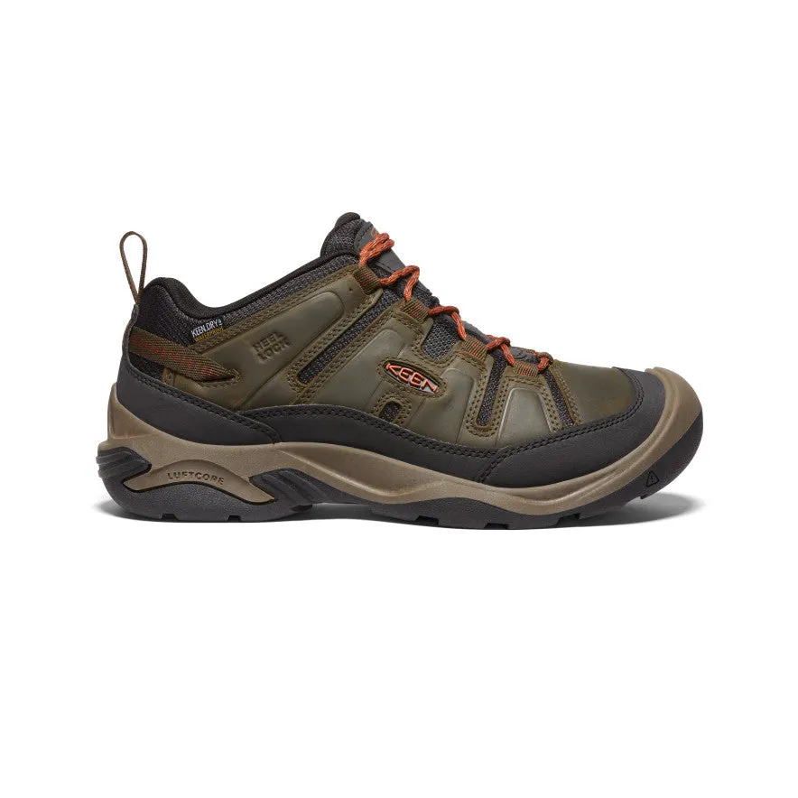 Men's Circadia Waterproof Shoe | Black Olive/Potters Clay sold by Keen