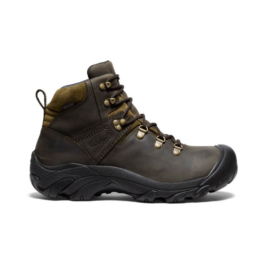 Men's Pyrenees Waterproof Hiking Boot | Mulch/Military Olive sold by Keen