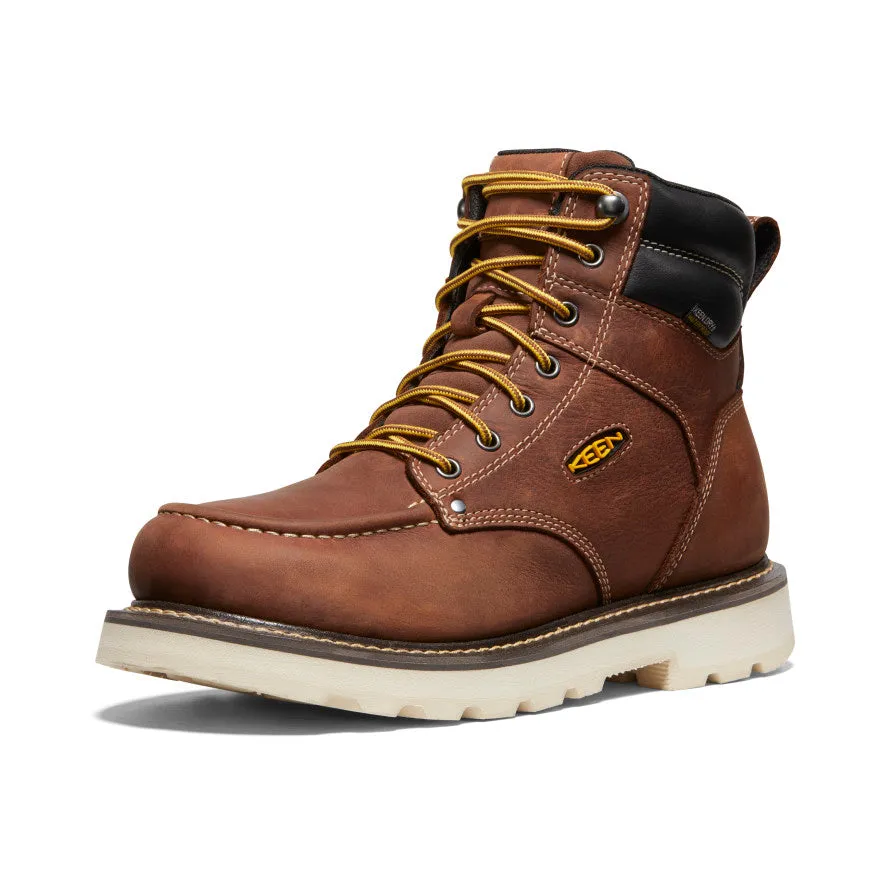 Men's Cincinnati 6" Waterproof 90° Heel Boot (Soft Toe) | Tuscan Red/Sandshell sold by Keen product image thumbnail 3