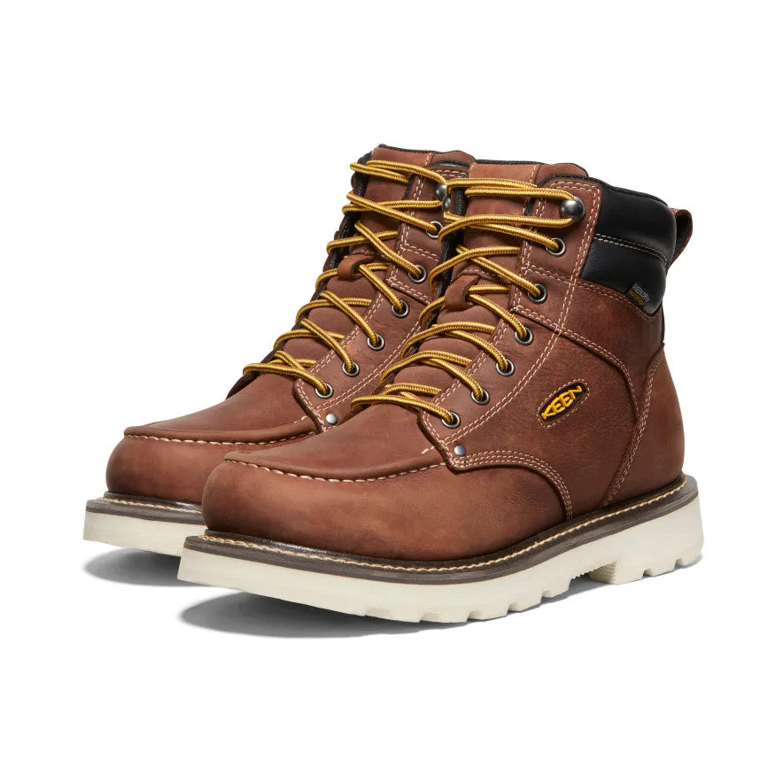 Men's Cincinnati 6" Waterproof 90° Heel Boot (Soft Toe) | Tuscan Red/Sandshell sold by Keen product image thumbnail 2
