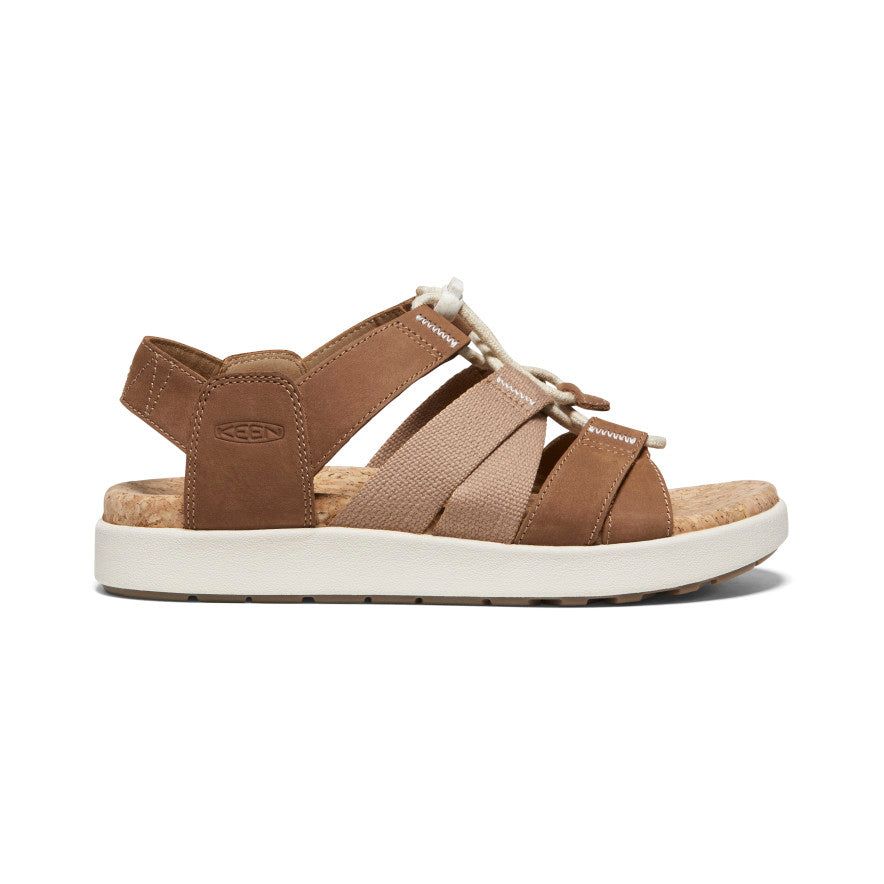 Women's Elle Mixed Strap Sandal | Toasted Coconut/Birch sold by Keen