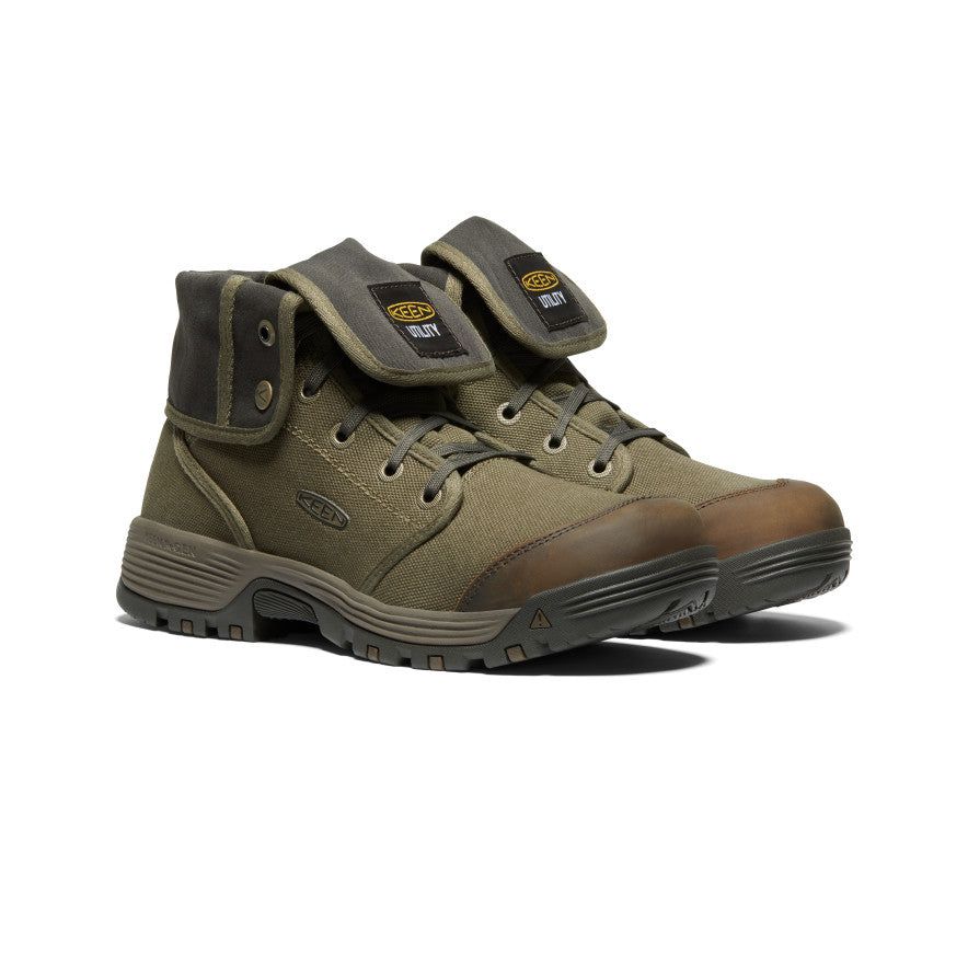 Men's Roswell Mid (Soft Toe) | Military Olive/Black Olive sold by Keen product image thumbnail 3