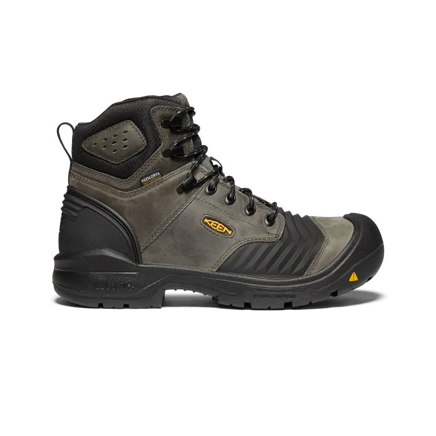 Men's Portland 6" Waterproof Boot (Carbon-Fiber Toe) | Magnet/Black sold by Keen