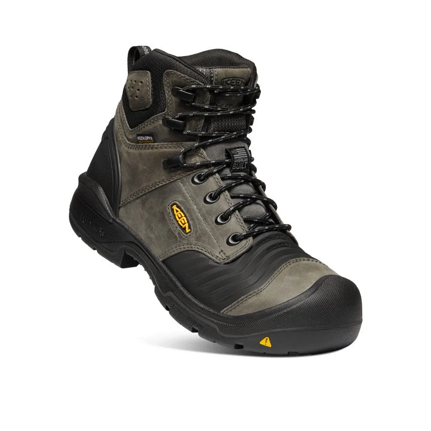 Men's Portland 6" Waterproof Boot (Carbon-Fiber Toe) | Magnet/Black sold by Keen product image thumbnail 3