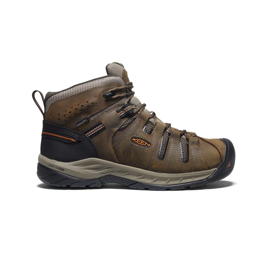 Men's Flint II Waterproof Mid (Soft Toe) | Black Olive/Brindle sold by Keen