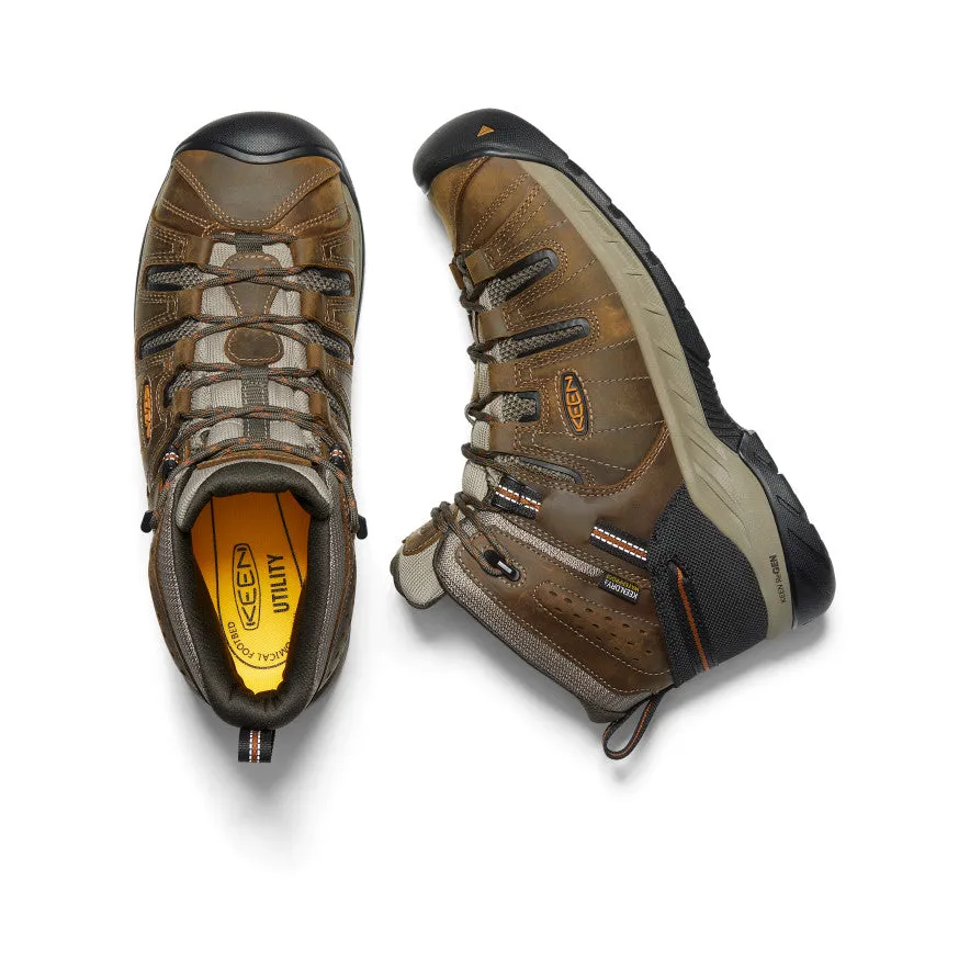 Men's Flint II Waterproof Mid (Soft Toe) | Black Olive/Brindle sold by Keen product image thumbnail 4