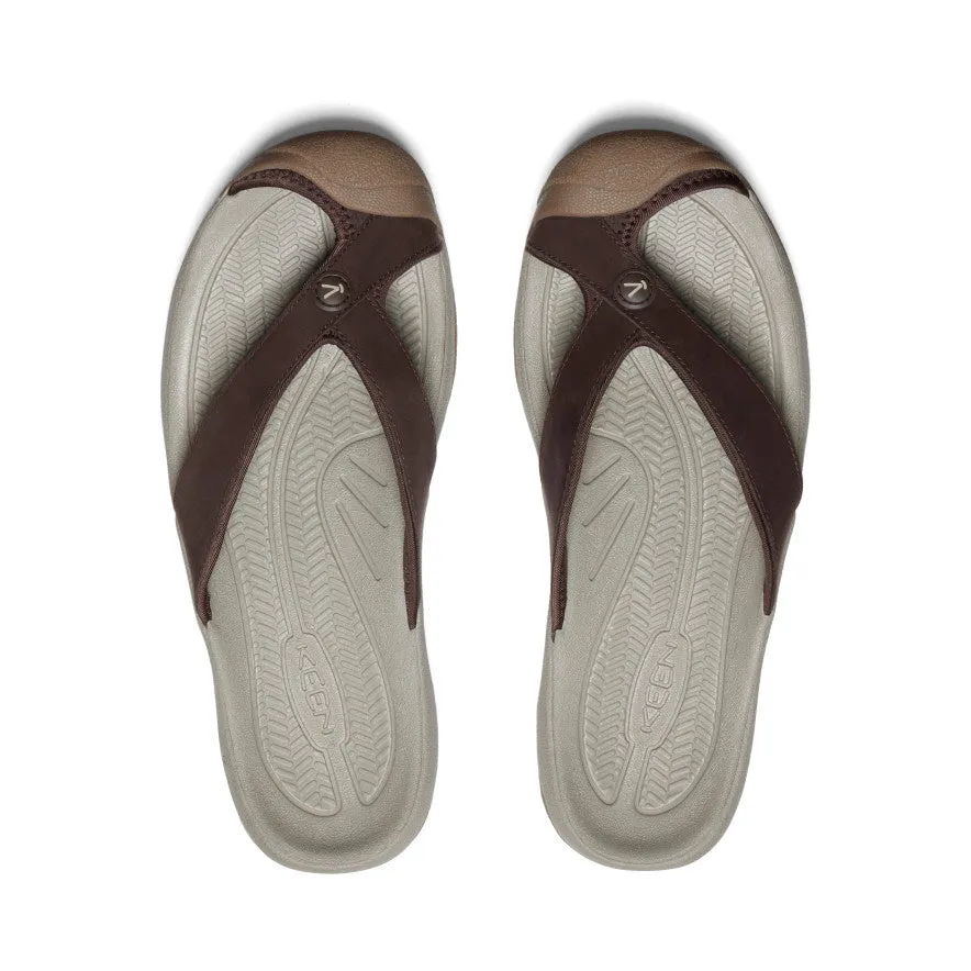 Men's Waimea Leather Flip-Flop | Java/Plaza Taupe sold by Keen product image thumbnail 4