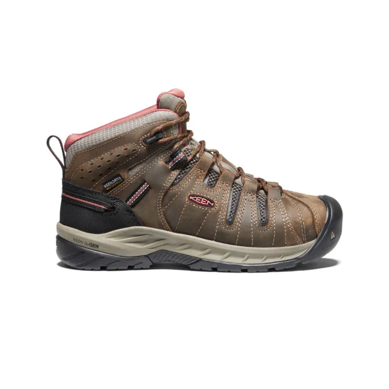 Women's Flint II Waterproof Boot (Soft Toe)  |  Cascade Brown/Brick Dust sold by Keen