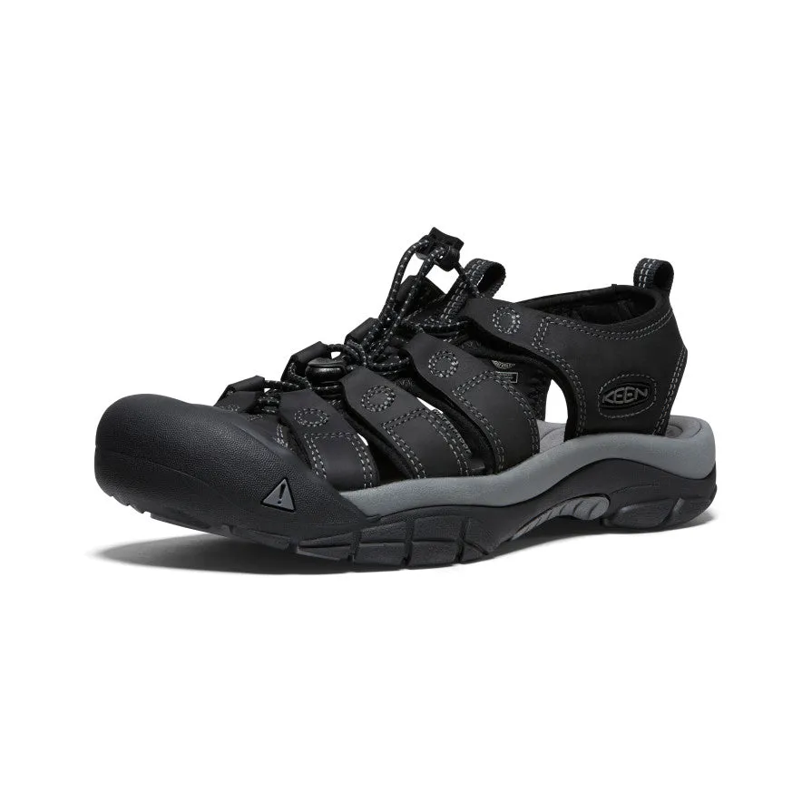 Men's Newport Leather Sandal | Black/Steel Grey sold by Keen product image thumbnail 3