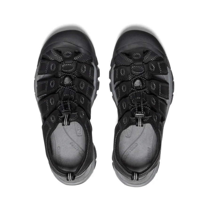Men's Newport Leather Sandal | Black/Steel Grey sold by Keen product image thumbnail 4