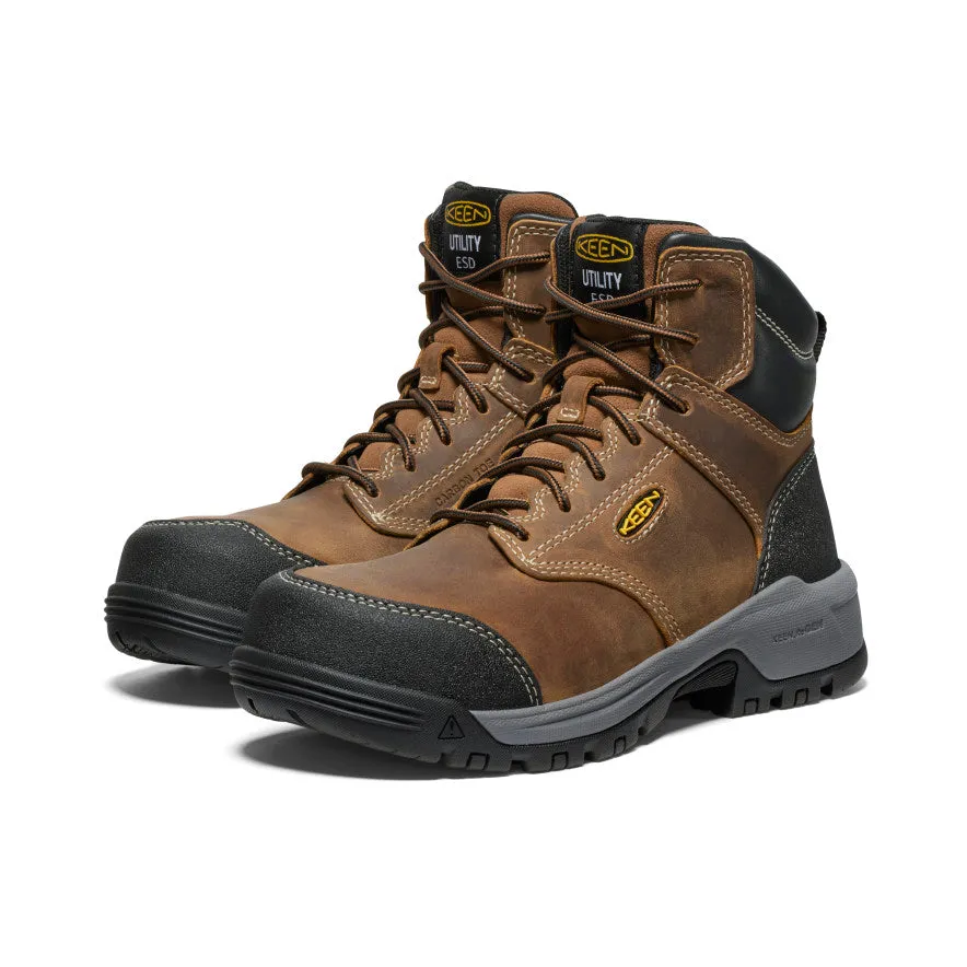 Women's Evanston 6" ESD Boot (Carbon Toe) | Bison/Black sold by Keen product image thumbnail 2