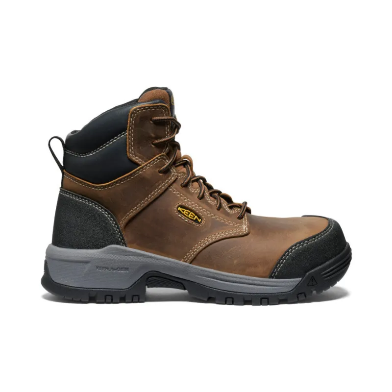 Women's Evanston 6" ESD Boot (Carbon Toe)  |  Bison/Black sold by Keen