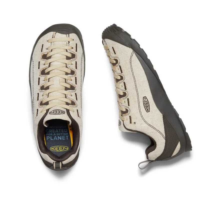 スニーカー Keen Jasper Canvas Sneakers Natural Black Olive (W) Men's Jasper Canvas Sneaker | Natural Canvas/Black Olive