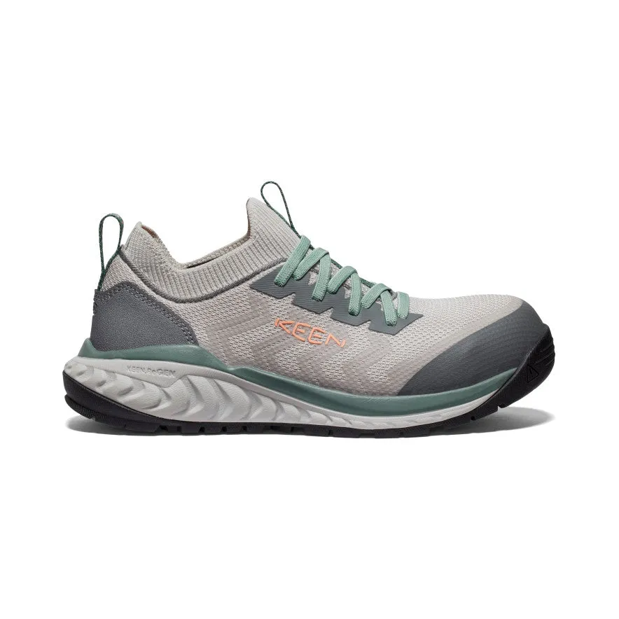 Women's Arvada Shift Work Sneaker (Carbon Toe) | Steel Grey/Granite Green sold by Keen
