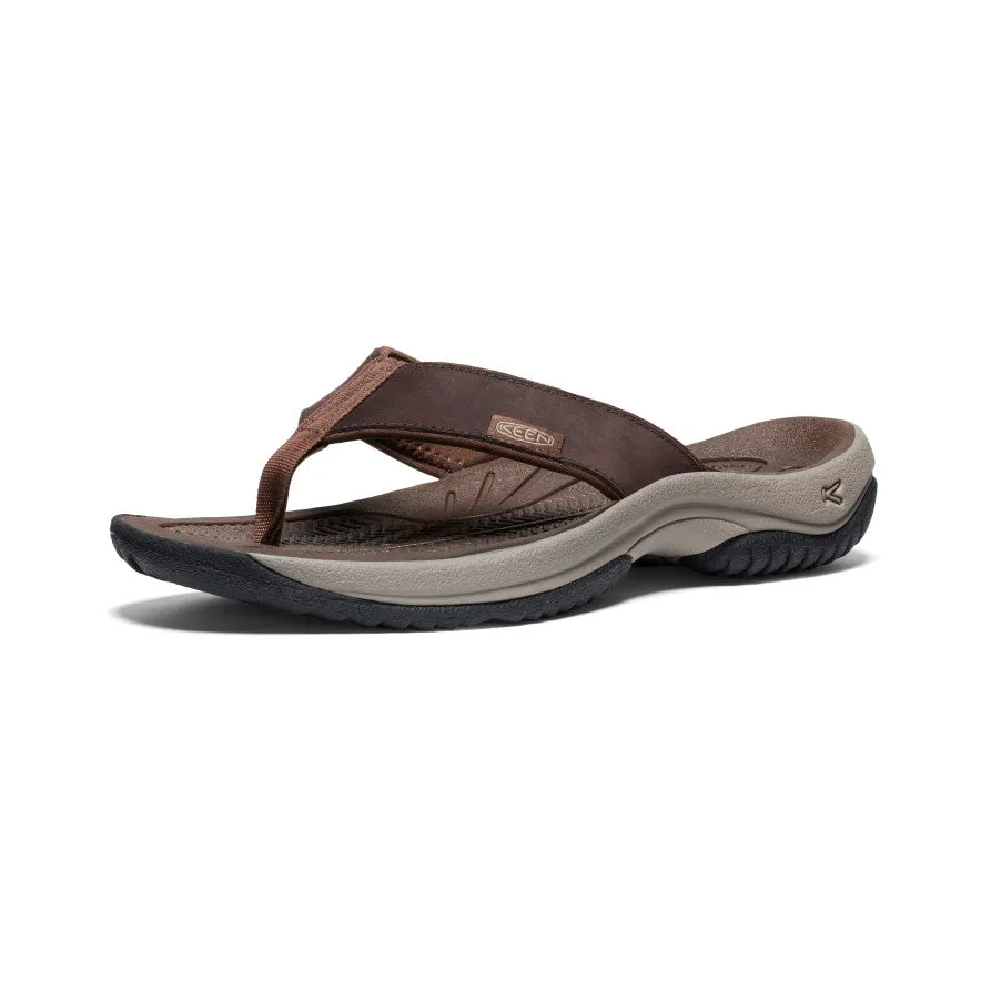 Men's Kona Leather Flip-Flop | Java/Dark Earth sold by Keen product image thumbnail 3