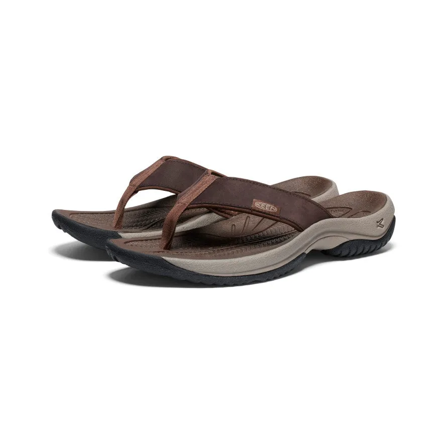 Men's Kona Leather Flip-Flop | Java/Dark Earth sold by Keen product image thumbnail 2