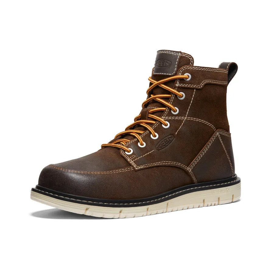 Men's San Jose 6" Boot (Soft Toe) | Coffee Bean/Star White sold by Keen product image thumbnail 3