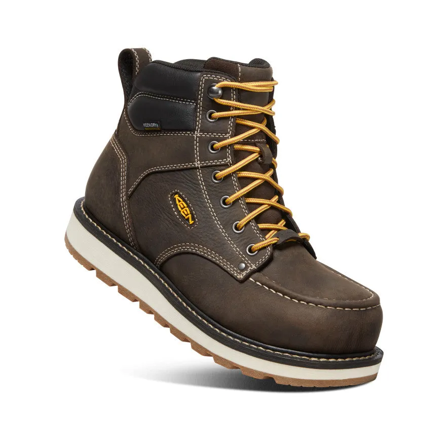 Men's Cincinnati 6" Waterproof Boot (Carbon Toe) | Dark Chocolate/Sandshell sold by Keen product image thumbnail 3