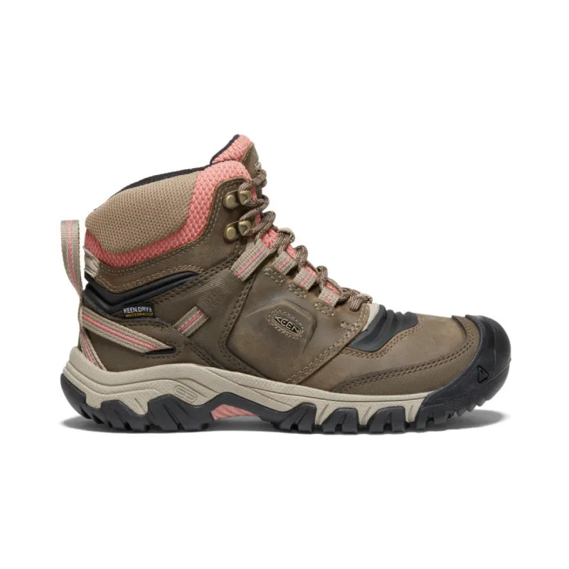 Women's Ridge Flex Waterproof Boot  |  Timberwolf/Brick Dust sold by Keen