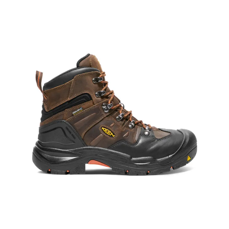 Men's Coburg 6" Waterproof Boot (Steel Toe)  |  Cascade Brown/Brindle sold by Keen