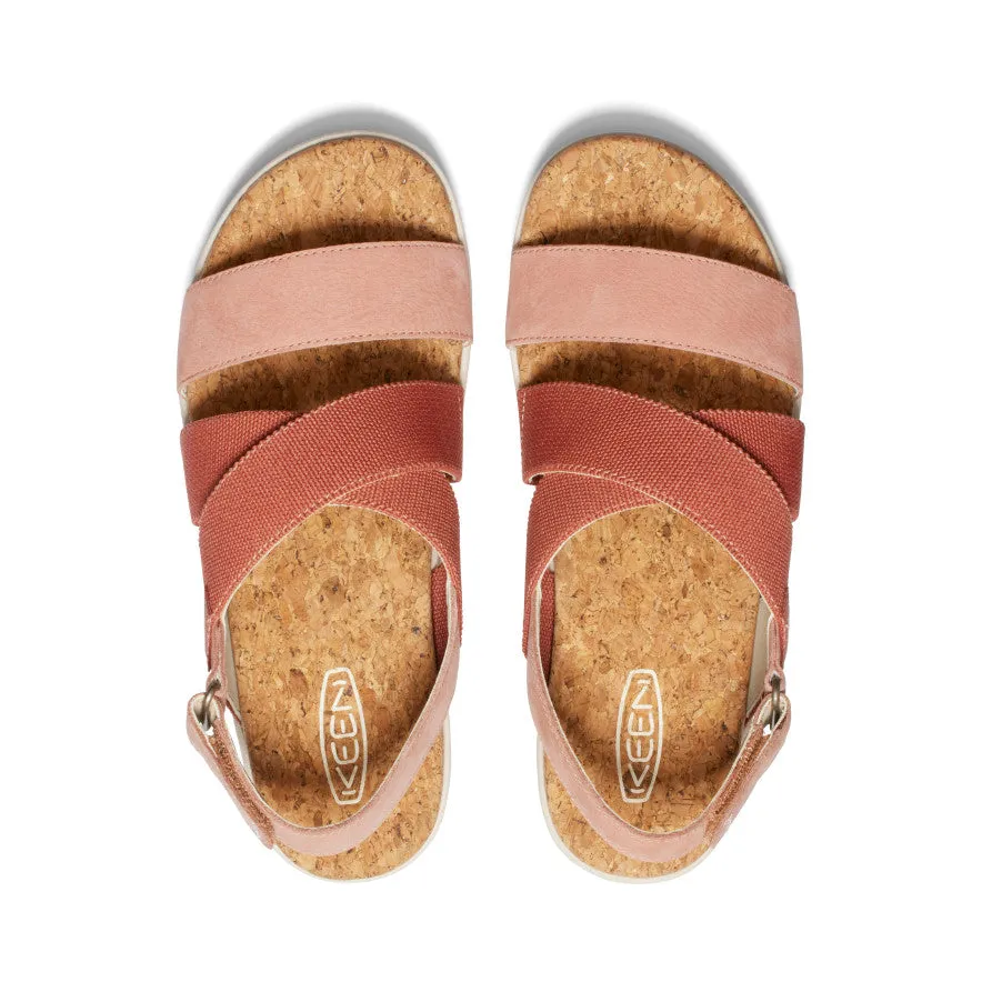 Women's Elle Criss Cross Sandal | Baked Clay/Cork sold by Keen product image thumbnail 4