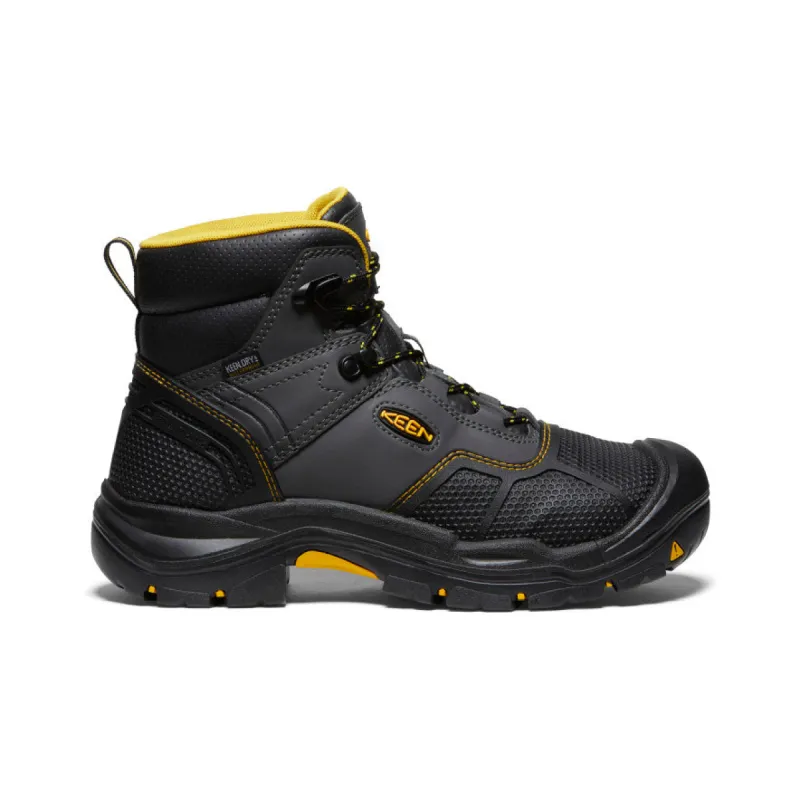 Men's Logandale Waterproof Boot (Steel Toe)  |  Raven/Black sold by Keen