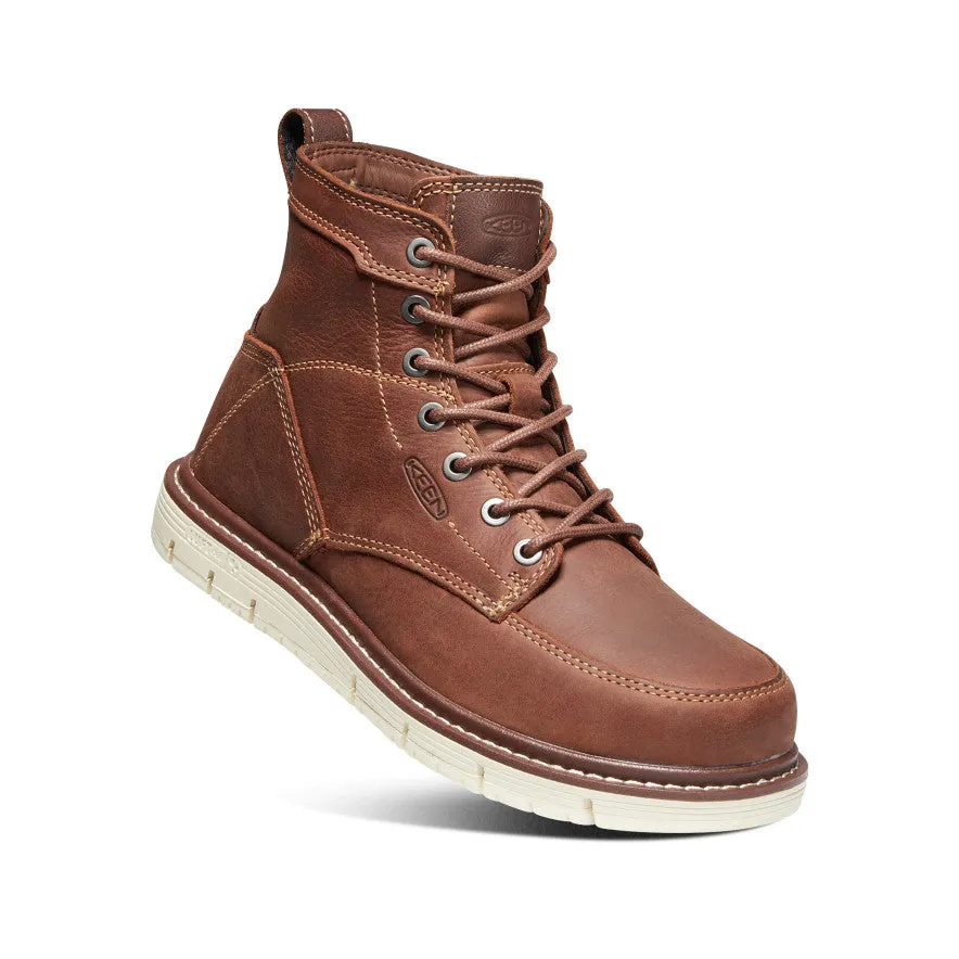 Women's San Jose 6" Boot (Soft Toe) | Gingerbread/Off White sold by Keen product image thumbnail 3