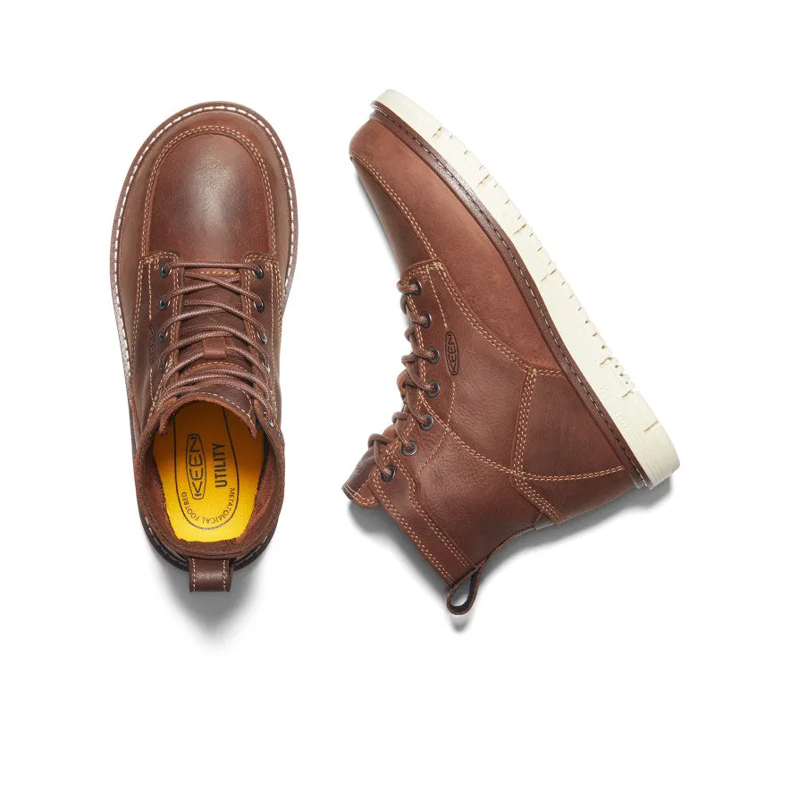 Women's San Jose 6" Boot (Soft Toe) | Gingerbread/Off White sold by Keen product image thumbnail 4