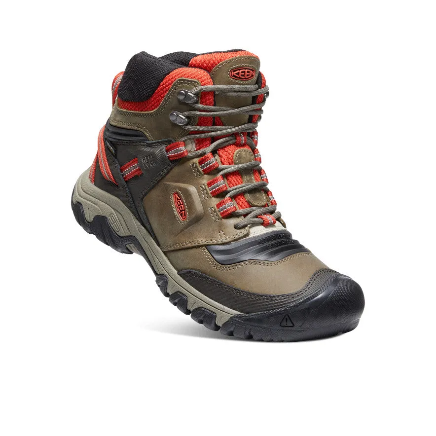 Men's Ridge Flex Waterproof Boot | Dark Olive/Ketchup sold by Keen product image thumbnail 3
