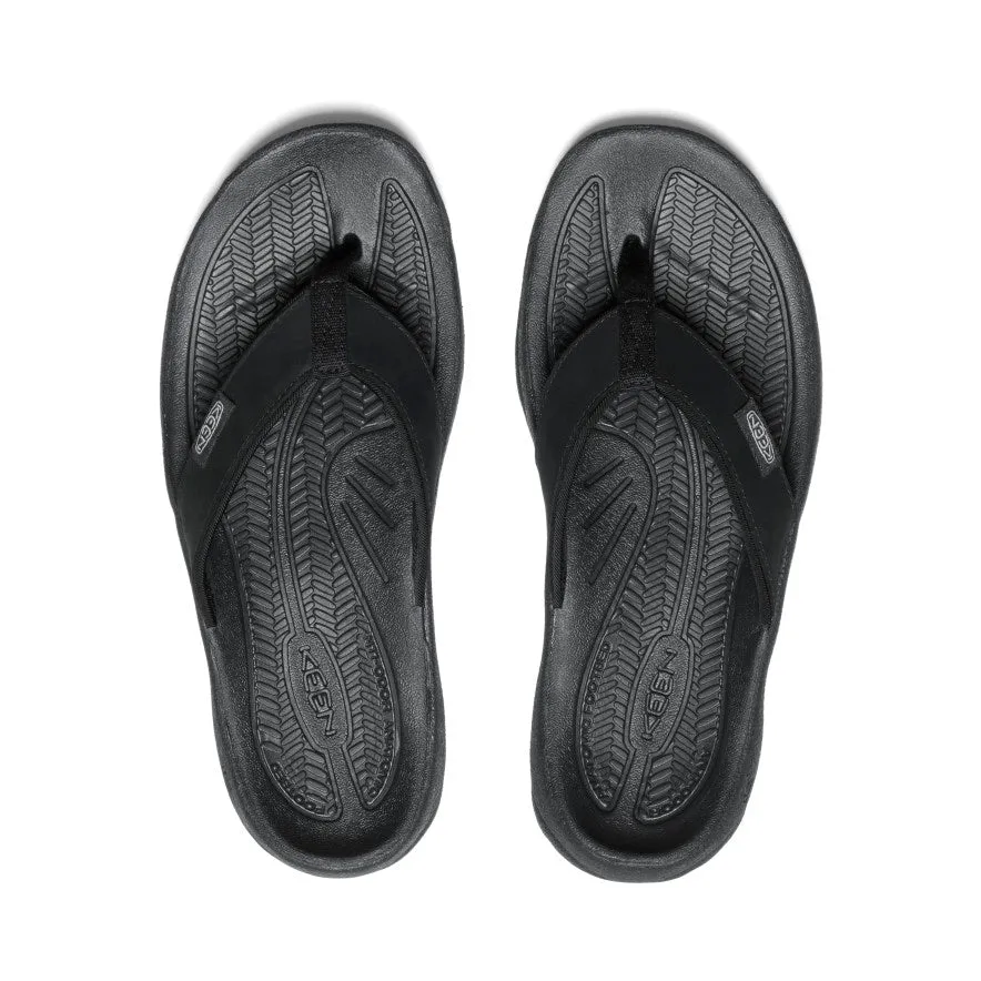 Women's Kona Leather Flip-Flop | Black/Vapor sold by Keen product image thumbnail 4