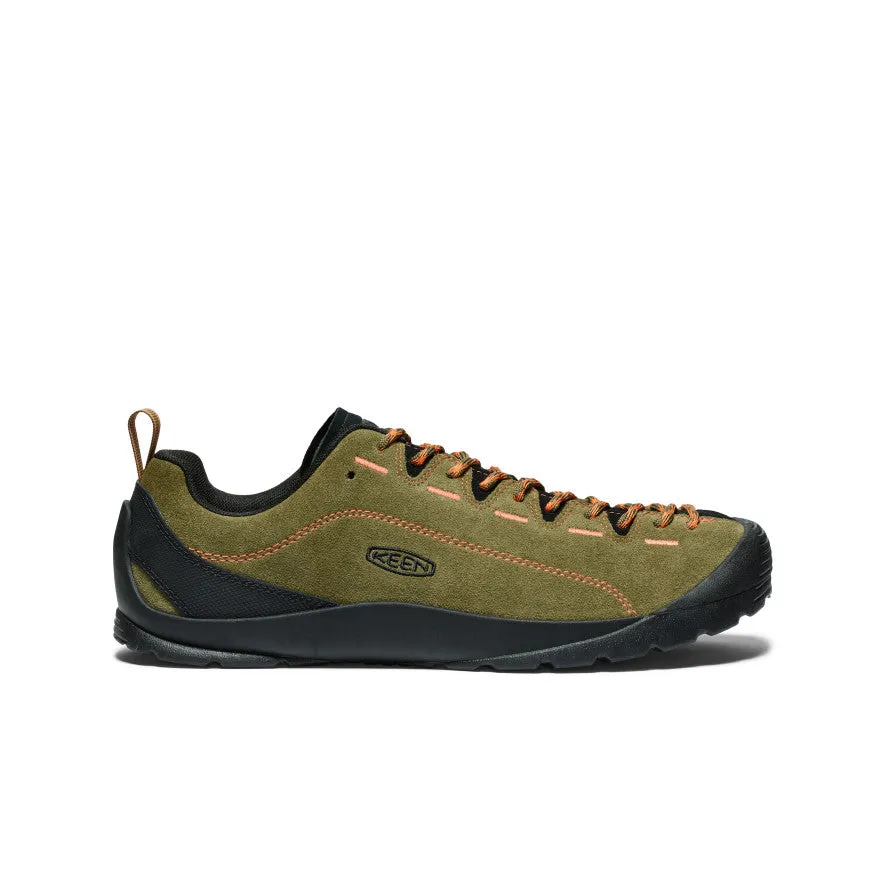 Men's Jasper Suede Sneakers | Dark Olive/Scarlet Ibis sold by Keen