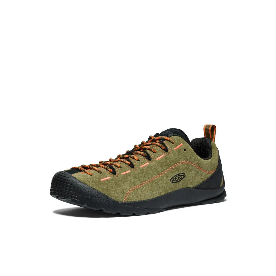 Men's Jasper Suede Sneakers | Dark Olive/Scarlet Ibis sold by Keen product image thumbnail 3