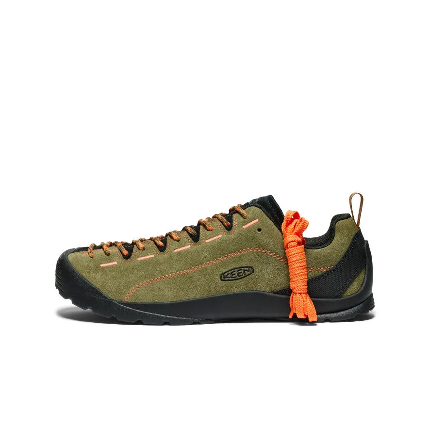 Men's Jasper Suede Sneakers | Dark Olive/Scarlet Ibis sold by Keen product image thumbnail 4