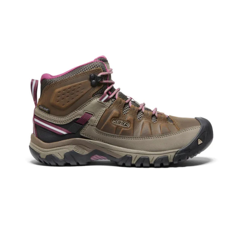 Women's Targhee III Waterproof Mid  |  Weiss/Boysenberry sold by Keen