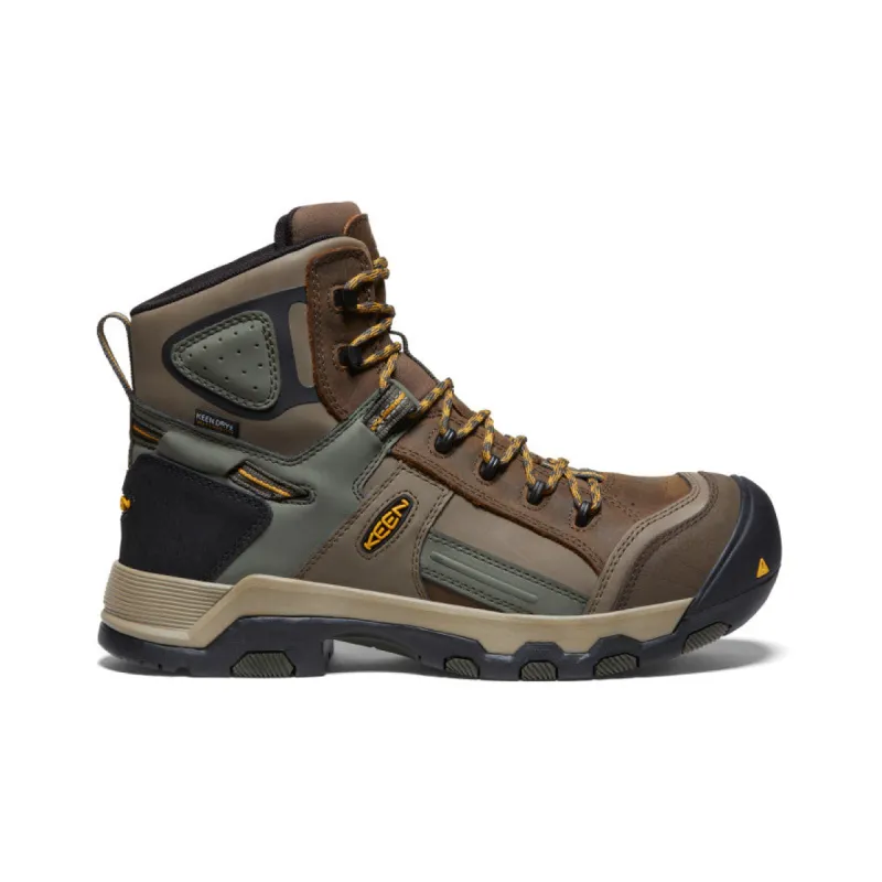 Men's Davenport AL Waterproof Mid (Composite Toe)  |  Shitake/Forest Night sold by Keen