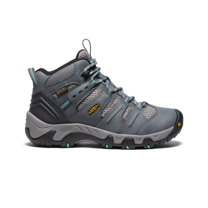 Women's Koven Waterproof Boot  |  Steel Grey/Wasabi sold by Keen