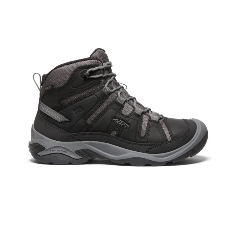 Men's Circadia Waterproof Boot  |  Black/Steel Grey sold by Keen