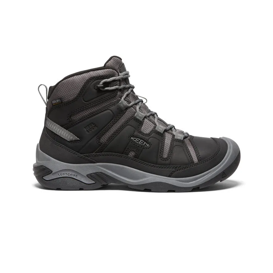 Men's Circadia Waterproof Boot | Black/Steel Grey sold by Keen