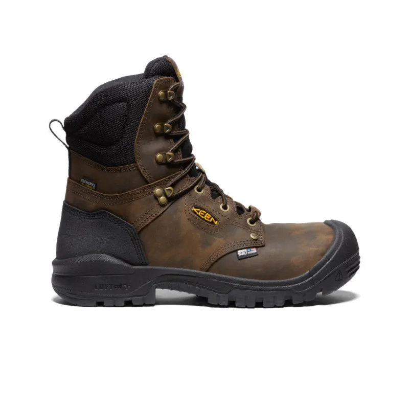 Men's Independence 8" Waterproof Boot (Carbon Toe)  |  Dark Earth/Black sold by Keen